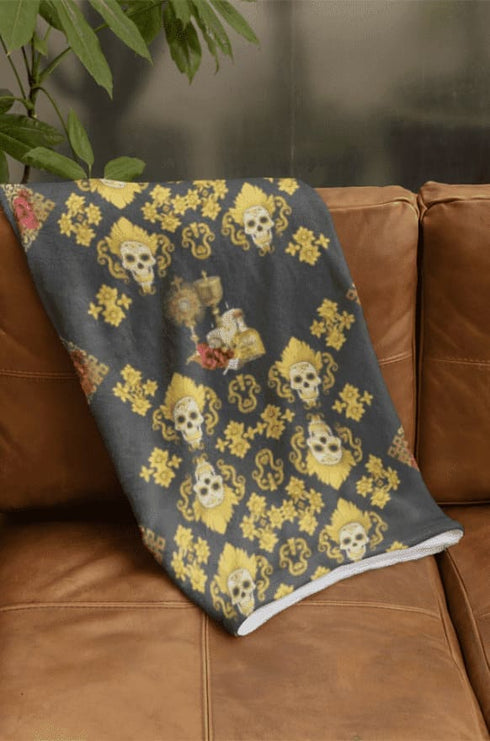 Santa Muerte Roja blanket, a symbol of love and protection from Cosmovisions